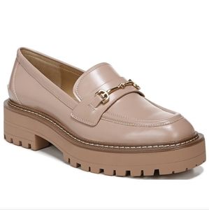 Sam Edelman Laurs Leather Bit Buckle Lug Sole Loafers